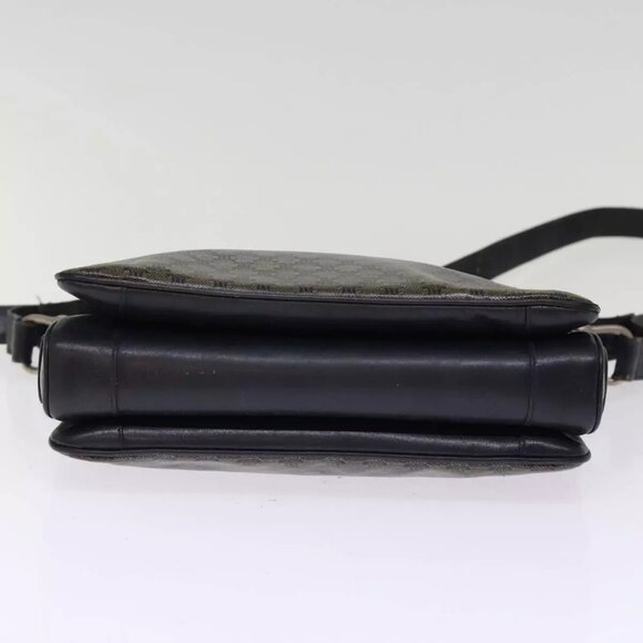 CELINE Macadam Canvas Shoulder Bag Black Auth - Picture 11 of 16